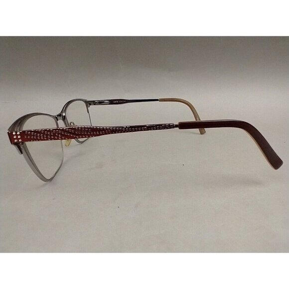 Adin Thomas Eyeglass Frames 52-16-135 Red Full Rim - Picture 4 of 9